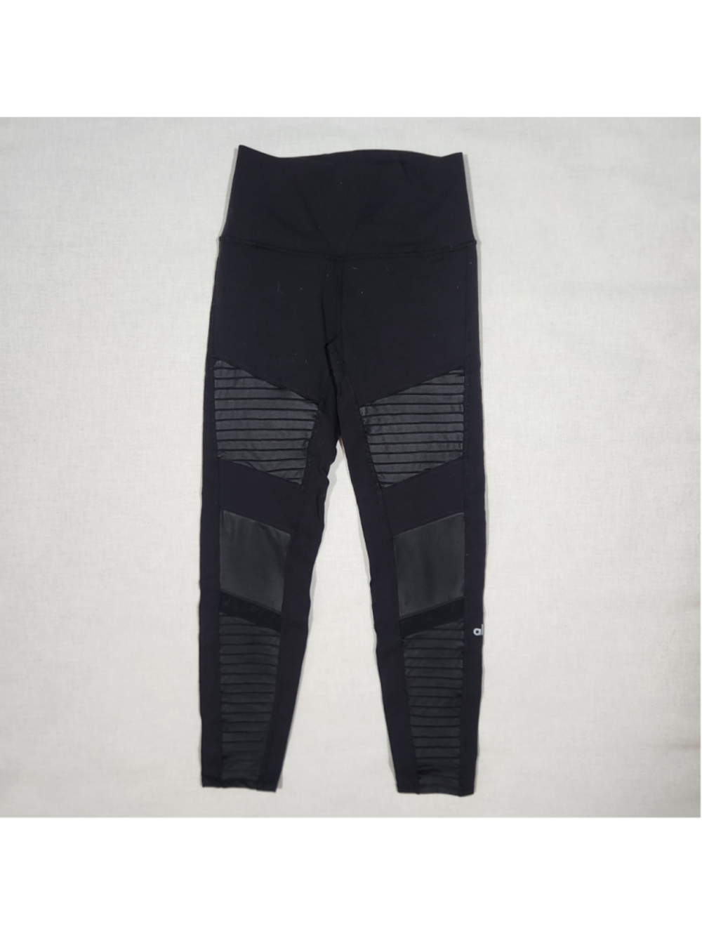 Women's Alo Yoga Moto Leggings Black Size M